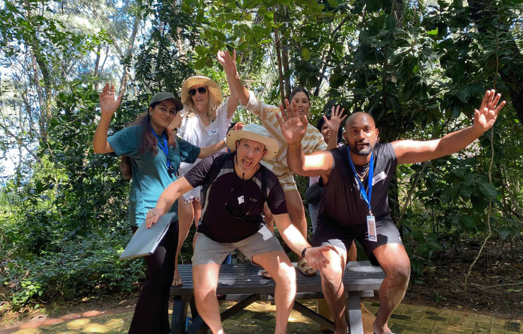 Corporate team building session